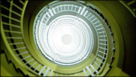 Unas escaleras de caracol