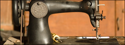 An old sewing machine