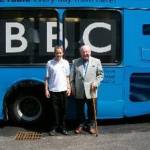 George Render with Heaton Manor pupil.