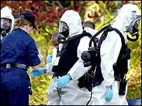 Equipe de combate a ataques biológicos