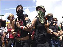 تظاهرات مخالفان جهانی شدن در کنکون