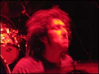 Olly on the drums