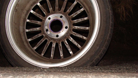 Damaged wheel, picture by Russell Eveleigh