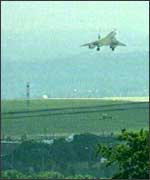 Concorde takes off from Leeds-Bradford