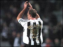 Alan Shearer celebrates