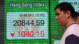 香港恒生指数中午休盘报价（5/8/2011）