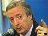 Presidente da Argentina Néstor Kirchner
