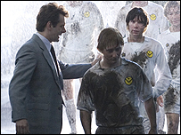 Matchday scenes were filmed at Saltergate