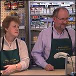 Volunteers help out at Blunsdon's new community shop.