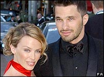 Kylie Minogue và Olivier Martinez