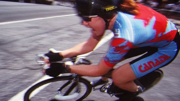 Clara Hughes at the 1996 Summer Olympics in Atlanta