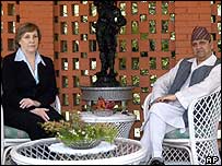 अमरीकी विदेश मंत्री और क्रिस्टीना रोका