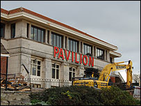 Work begins at the Pavilion