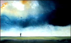 He has left us alone 