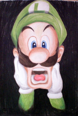 Scaredy Luigi!