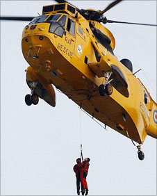 RAF Sea King helicopter