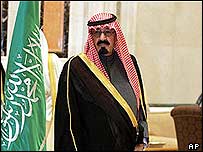 Saudský princ Abdulláh na zahájení konference v Rijádu