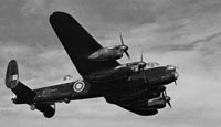 Avro Lancaster I Bomber in Flight