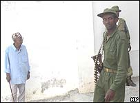 Soldado em Mogadíscio, capital da Somália