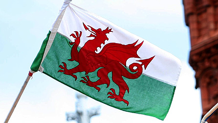 Y Ddraig Goch yn cwhwfan