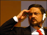 O ministro da Fazenda, Antonio Palocci, durante reunião conjunta do Comitê de Cooperação Econômica Brasil-Japão e Seminário Brasil-Japão: oportunidades de comércio e investimentos. (Foto Marcello Casal Jr./ABr)