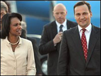 امریکہ اور پولینڈ کے وزراء خارجہ