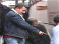 Polish immigrant at Coventry bus station