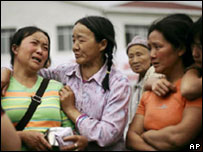 Desabrigados pelo terremoto