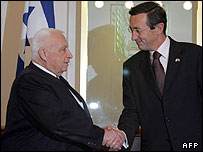 جيان فرانکو فينی و آريل شارون