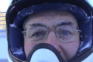 Craig gets nervous when he sees the Cresta Run