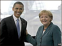 Barack Obama e Angela Merkel