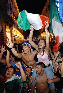 Torcedores italianos