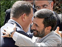 هوگو چاوز و محمود احمدی نژاد