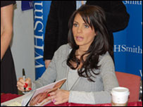 Jordan at a book-signing