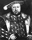 Henry VIII, c. 1540, from a portrait by Holbein
