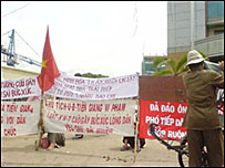 Biểu tình đòi đất của dân Tiền Giang ở Sài Gòn