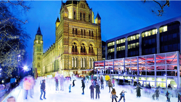 自然历史博物馆给溜冰场