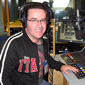 Michael in the BBC Radio Ulster studio
