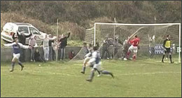 Alderney celebrate their equaliser