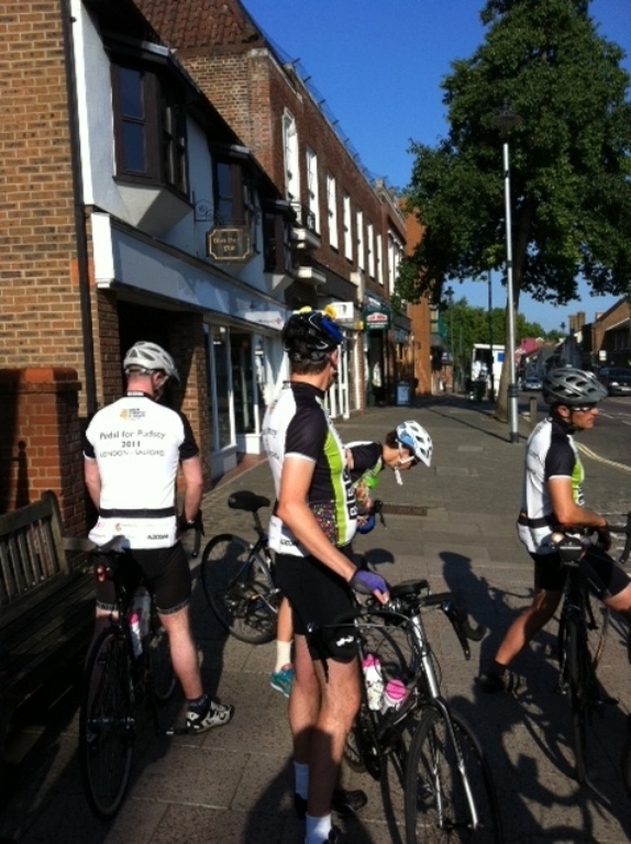 pedal for pudsey cyclists