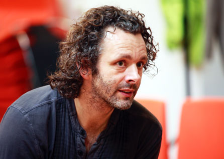 Michael Sheen in rehearsal at the Copperfield Rehearsal Rooms SE1. Photo: Simon Annand