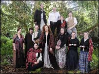 'The Hidden Jewel' cast at Dunollie Castle. Photo courtesy of Rob McDougall