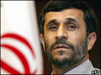 O presidente do Irã, Mahmoud Ahmadinejad