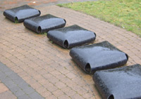 At issue: noise cushions for children to jump on in the Sensory Garden, which are at the centre of the complaints.