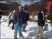 پناهجویان معترض افغان در نروژ