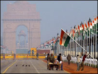 इंडिया गेट पर गणतंत्र दिवस की तैयारियाँ