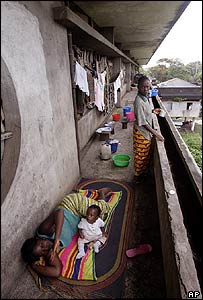 Conjunto de apartamentos nos arredores de Monróvia
