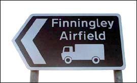Finningley Airfield sign