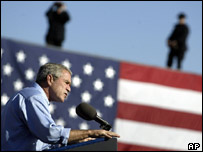 O presidente dos Estados Unidos, George W. Bush