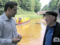 Nick talks to Bill Appleby at Harecastle Tunnel
